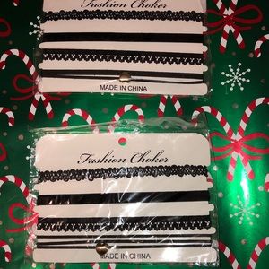 Black 4 pack chokers
